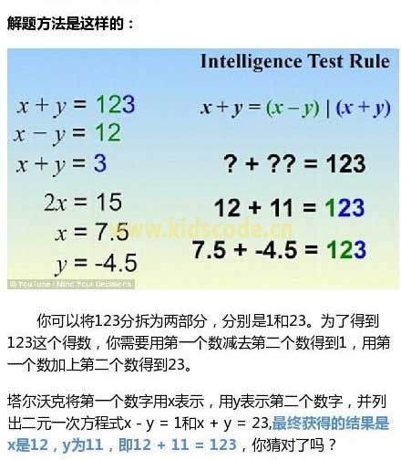 ？+？=123风靡网络 scratch帮你智商超150