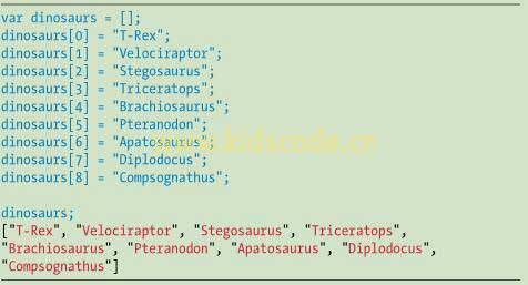 《javascript-少儿编程》第三章数组之设置和修改数组中的元素