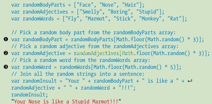 《javascript-少儿编程》第三章数组之创建随机句子