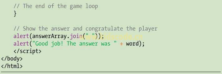 《avascript-少儿编程》第七章-编写游戏代码(结束游戏)