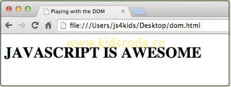 《javascript-少儿编程》第九章选择DOM元素-使用DOM替换标题文本