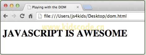 《javascript-少儿编程》第九章选择DOM元素-使用DOM替换标题文本