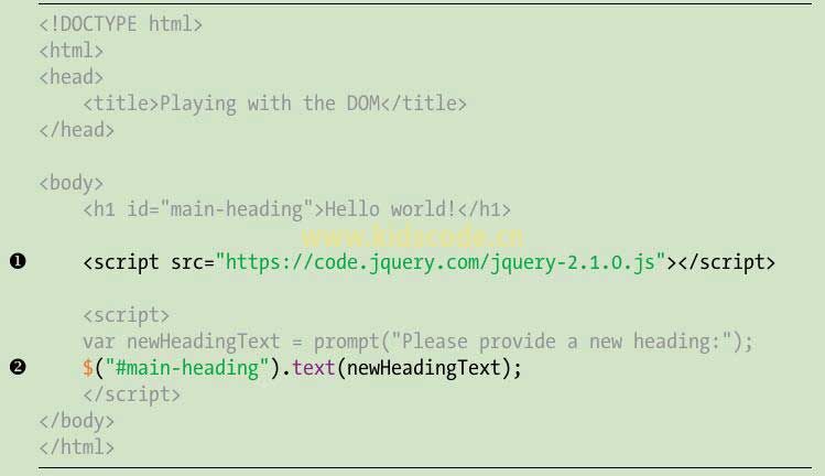 《javascript-少儿编程》第九章使用jQuery替代标题文本