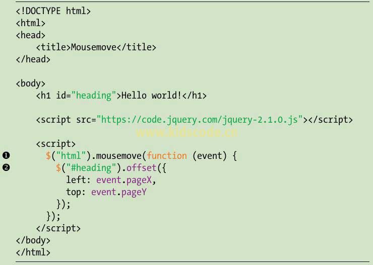 《javascript-少儿编程》第10章交互式编程之鼠标移动事件