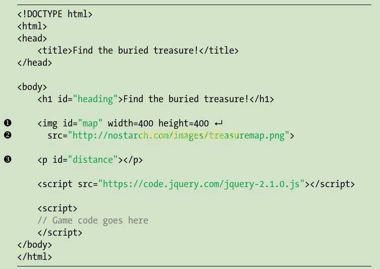 《javascript-少儿编程》第11章寻找埋藏的宝藏之用HTML创建Web页面