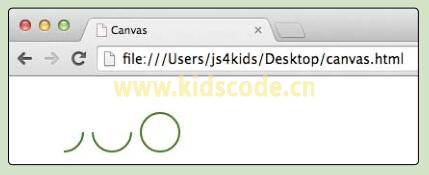 《javascript-少儿编程》第13章canvas元素之绘制圆弧和圆
