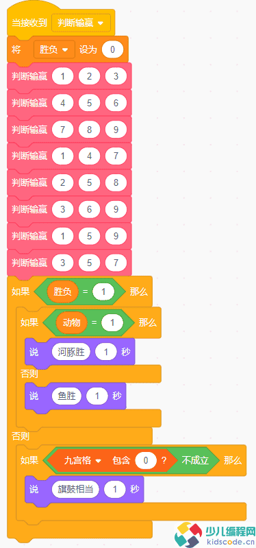 Scratch图形化编程教程:九宫格博弈战
