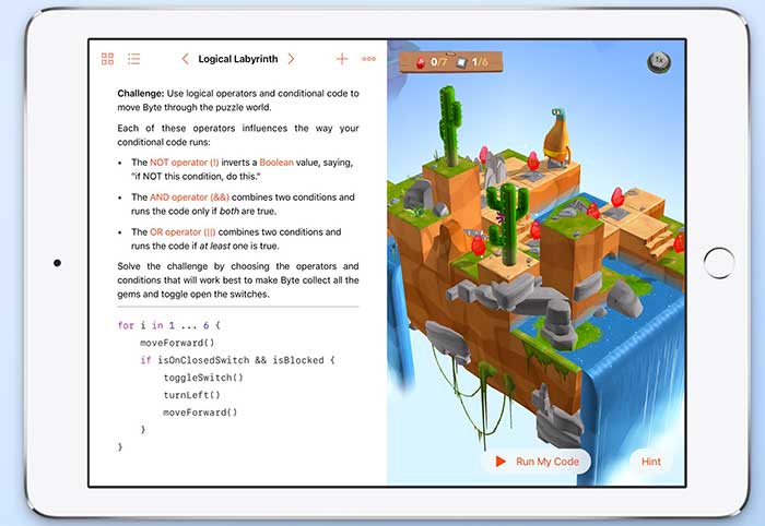 即日可免费下载Swift Playgrounds学编程啦