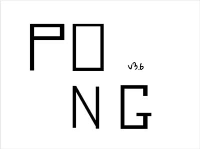 scratch作品_PONG v3.6 ，