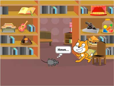 scratch作品_猫吃老鼠