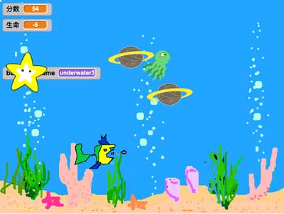 scratch作品_大鱼吃小鱼3.0版