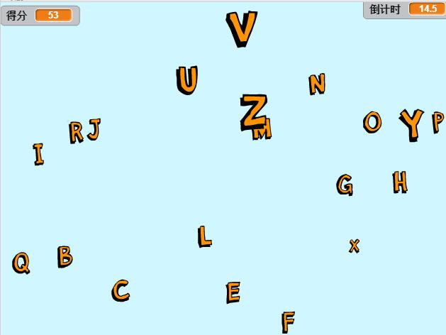 scratch作品_键盘练习