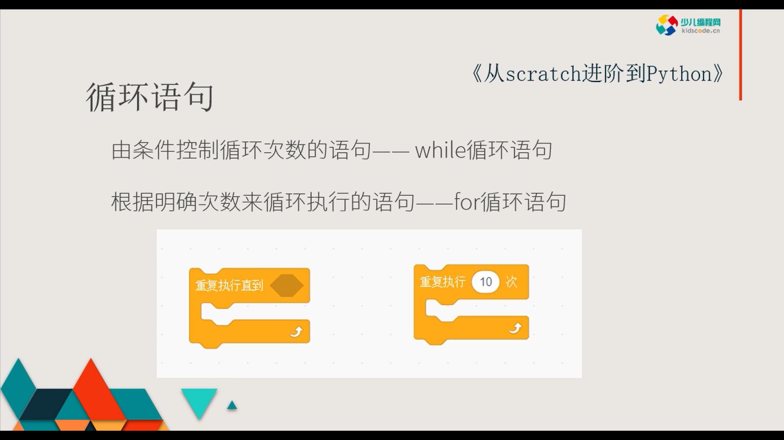 《从Scratch进阶到Python—基础篇》第八章while循环语句【视频】