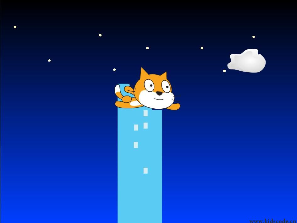 scratch作品_fly cat ，