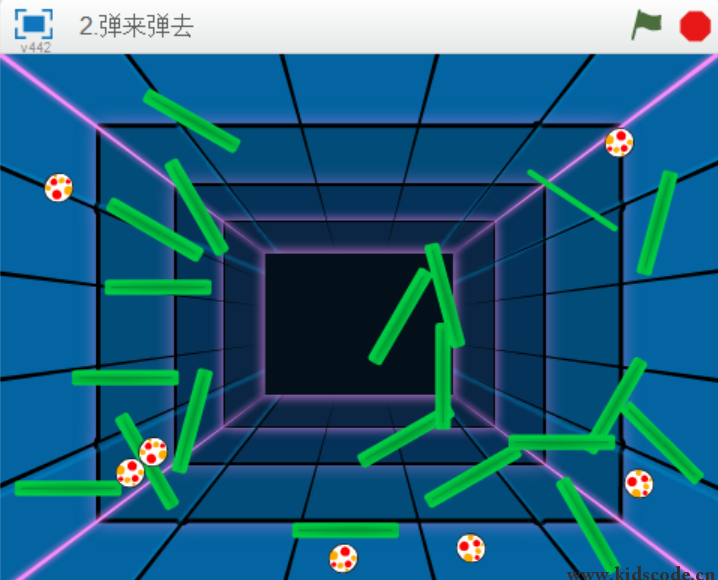 scratch作品_2.弹来弹去