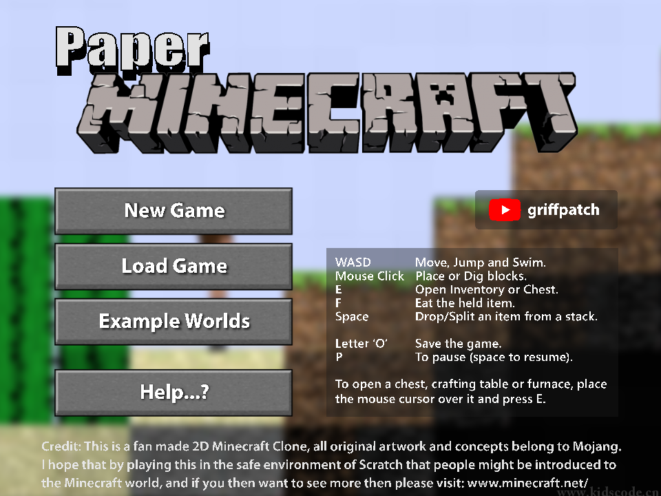 scratch作品_Paper Minecraft