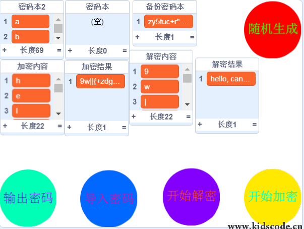 scratch作品_密码本生成器6.0