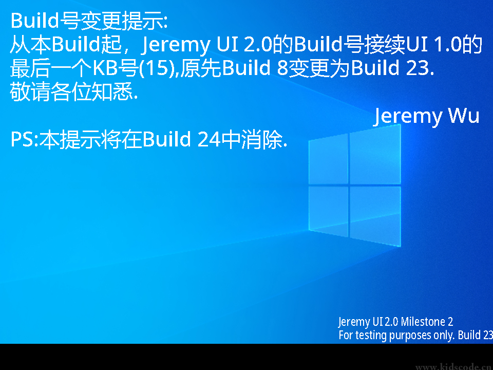 scratch作品_Jeremy UI 2.0 Milestone 2 build 23 ，