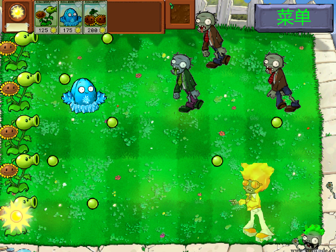 scratch作品_植物大战僵尸杂交版2.0