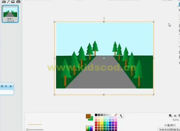 scratch趣味编程：绘制具有透视效果的场景