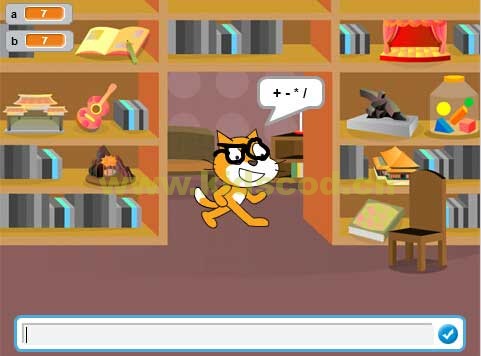 scratch2.0实例教程--小猫猫做数学