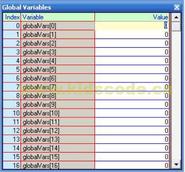 ROBOLAB 2.9 编程指南第五章乐高机器人-Global Variables （全局变量）